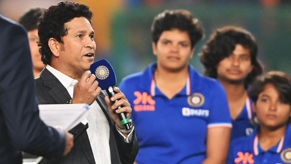 Sachin Tendulkar felicitates women’s U19 World Cup-winning cricket team